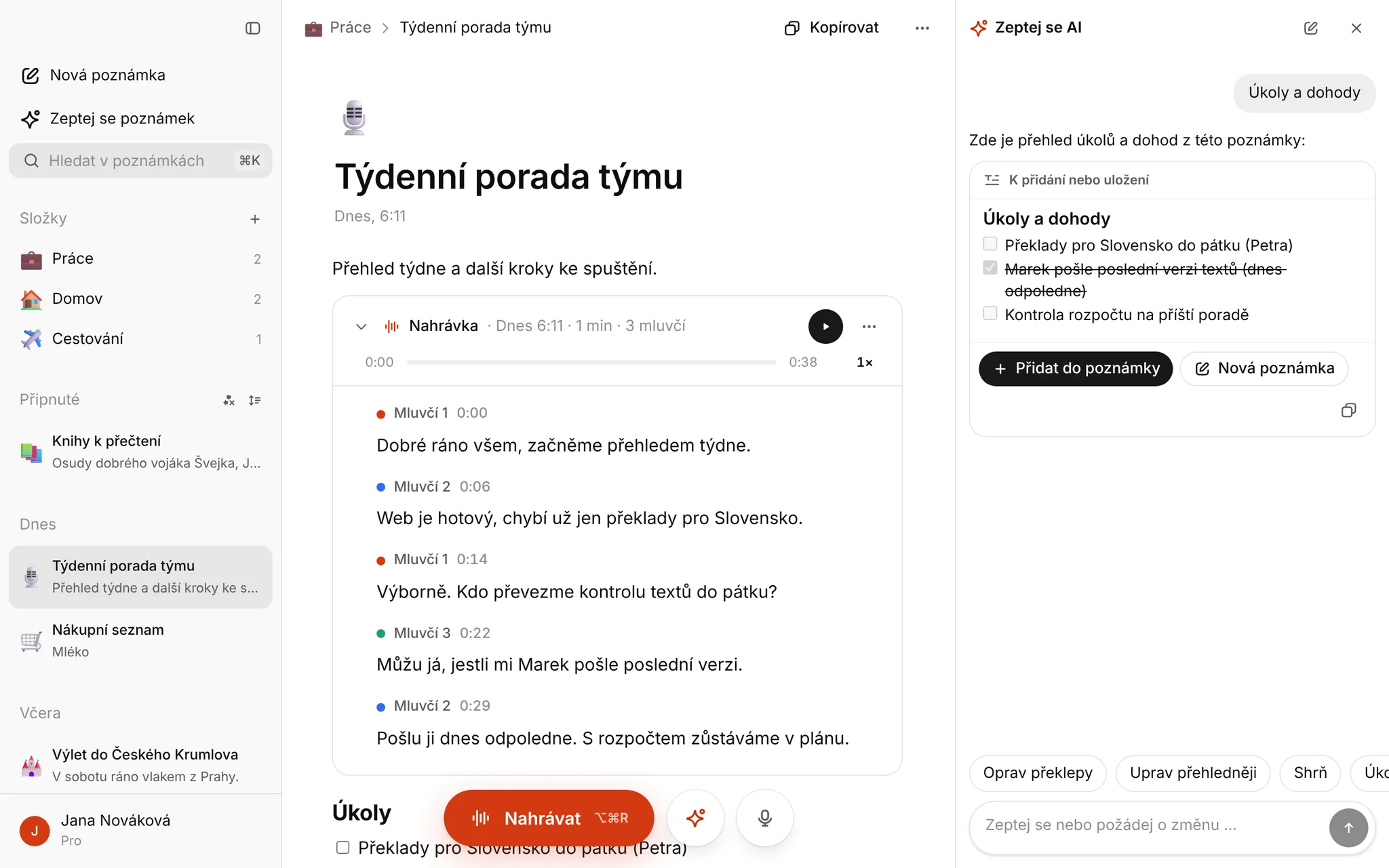 Zeptej se AI